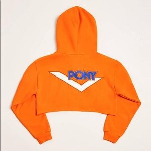 F21 Pony Crop Hoodie